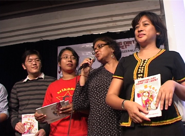 Pusat Komas Racism Cartoon Book “Sweeping Dirt Under the Carpet” launch event in Pasar Seni, Kuala Lumpur